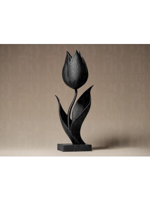 Lale Dekor Figur Carbon Pla Malzeme Ev Dekorasyon 14CM