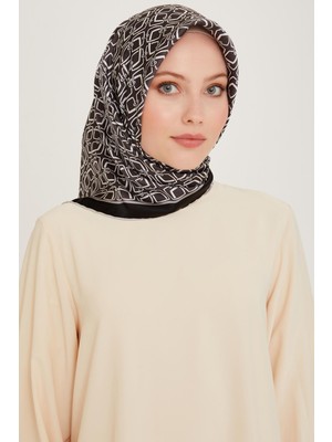 Armine Ipek Eşarp 2025 Kış - 9248-05 Siyah Gri Twill