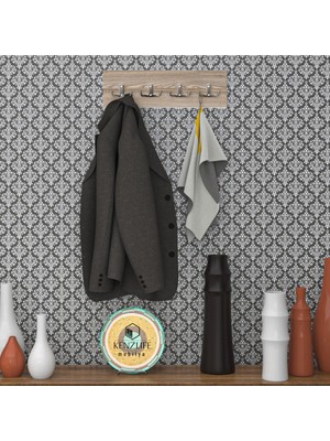 Kenzlife Askılık Tokadi Mat Cordoba Renk Suntalam 4 Adet Metal Krom Renk Portmanto