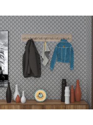 Kenzlife Askılık Tokadi Mat Cordoba Renk Suntalam 9 Adet Metal Krom Renk Portmanto