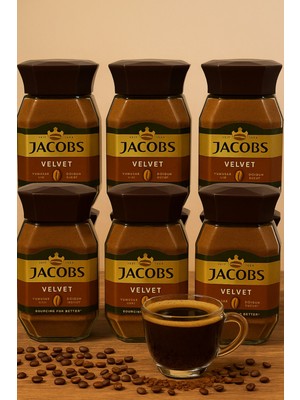 Jacobs Velvet Çözünebilir Kahve 95 gr x 6 Adet