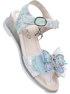 Kiko Kids Pige Fiyonklu Kız Çocuk Sandalet Ayakkabı