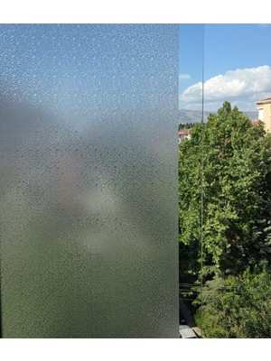 Başak Ev Tekstili Cam Filmi Kaplama Statik Folyo Buzlu Desenli Duşa Kabin Pencere Ofis Dekorasyon
