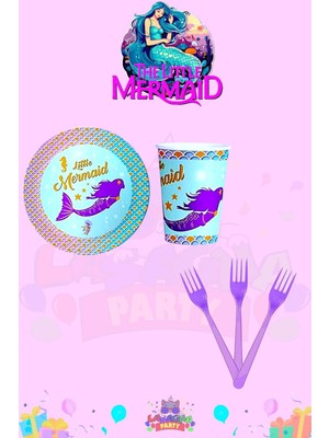 Deniz Kızı 32 Kişilik Ekstra Mini Doğum Günü Parti Seti