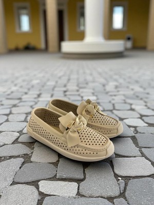 Massima 0008 Bej Renk Tam Ortopedik Casual Kadın Günlük Ayakkabı