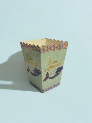 Deniz Kızı Dekoratif Doğum Günü Mısır Kutusu 8 Adet