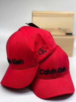 Kırmızı Unisex Nakış Detaylı Spor Kep Şapka Yeni Sezon