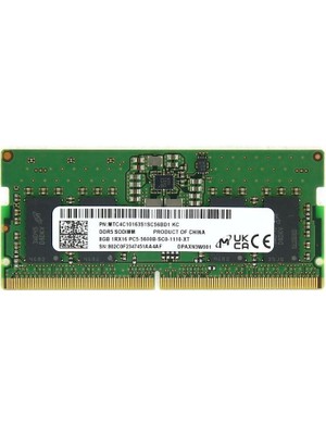 Mıcron MTC4C10163S1SC56BD1 8gb Ddr5 5600MHZ Notebook Bellek