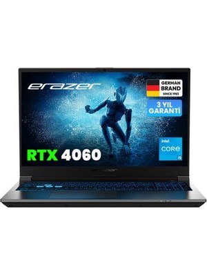 Erazer Deputy P60 MD62594 I5-12450H 16GB 512GB SSD 8gb RTX4060 15.6" Dos Notebook