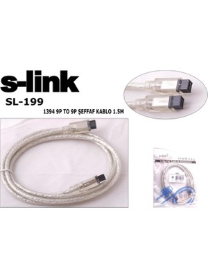 S-Link SL-199 9pin To 9pin 1.5mt Firewire Kablo