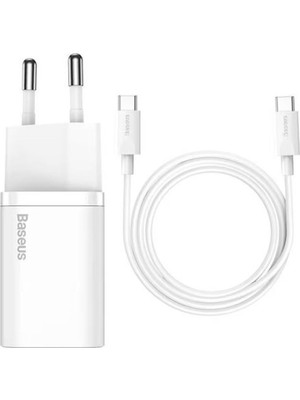 Baseus TZCCSUP-L02 25W C To C Beyaz Kablo