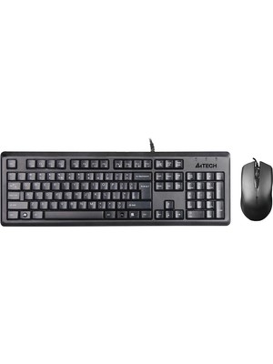 A4 Tech KR-9276 Q USB Fn Multimedya Klavye+Optik Kablolu Mouse Set
