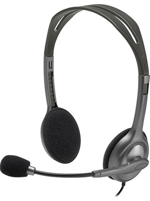 Logitech H111 981-000593 Stereo Mikrofonlu Headset Gri
