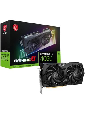 Msi Geforce RTX4060 Gaming x 8gb Gddr6 128 Bit Dlss 3 Ekran Kartı