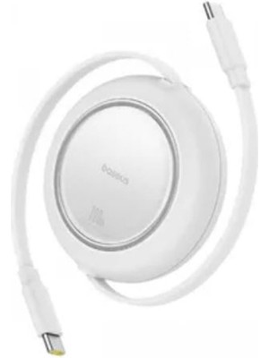 Baseus P10364500213-01 100W 1,5m Ree2 Pull Mini Kablolu Usb-C Şarj Kablosu Beyaz