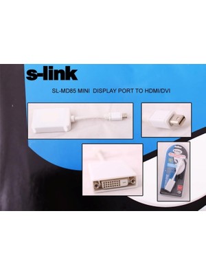 S-Link SL-MD85 Mini Display Erkek To Dvı 24+5 Çevirici