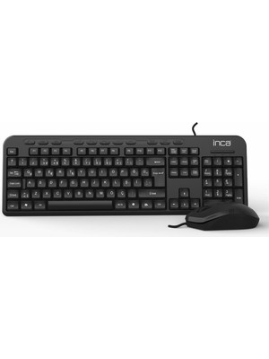 Inca IMK-375T Wired Multimedia Q Klavye&amp;mouse Set 1000DPI (Kablo Uzunluğu 1,45MT)