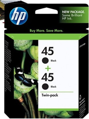 Hp 45 Black Siyah 42ML 51645AA 2li Paket Kartuş CC625A