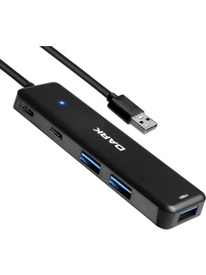 Dark DK-AC-USB347 Connect Master X5C Usb3.2gen 1 Type-A To 3 Port Usb-A&amp;1 Port Type-C 2.0-1x Type-C