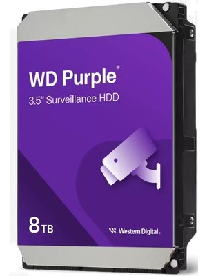 Western Dıgıtal WD85PURZ Purple 3.5" 8tb 5640RPM 256MB Sata 7/24 Harddisk