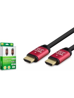 Hadron HDX2038 HDMI Kablo Pvc 4K Od8.0 3m Siyah