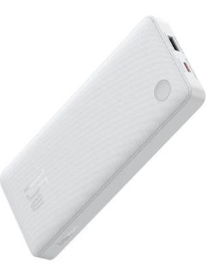 Baseus Beyaz P10067500213-00 10.000MAH Airpow Lite Power 15W Powerbank Type-C Beyaz