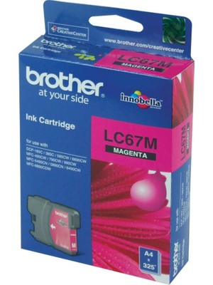 Brother LC-67M Magenta Kırmızı 325 Sayfa Kartuş DCP-185-385 MFC-490-615-790-795-990-5490-5890-6490-6