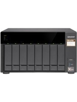 Qnap TS-873AU-RP-4GB Ram 8 HDD Yuvalı Siyah  Rack Nas Çoklu Depolama Ünitesi