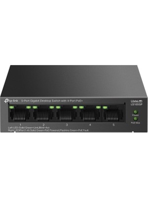 Tp-Link LS105GP 5port 10/100/1000 Mbps Gigabit Poe Switch