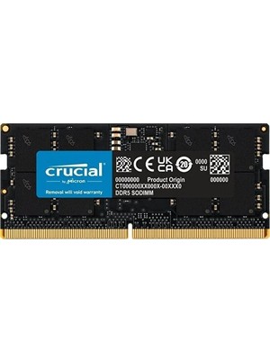 Crucıal 16GB Ddr5 4800MHZ CL40 Notebook Ram CT16G48C40S5 (1.1V)