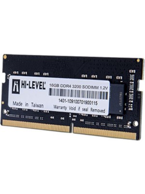 Hı-Level HLV-SOPC25600D4/16G 16GB (Tek Parça) Ddr4 3200MHZ Notebook Bellek