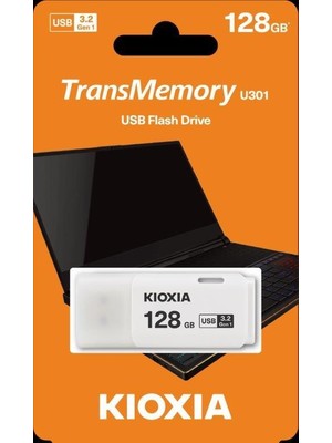 Kıoxıa LU301W128GG4 U301 128GB USB 3.2 Beyaz USB Bellek