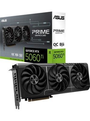 Asus PRIME-RTX5060TI-O8G 8gb 128BIT Gddr7 Dp/hdmı Pcı 5.0 Ekran Kartı