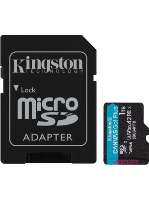 Kingston Sdcg4-1tb 1tb Microsdxc Canvas Go Plus Gen4 200MB-S A2 U3 V30 Card + Adp Hafıza Kartı