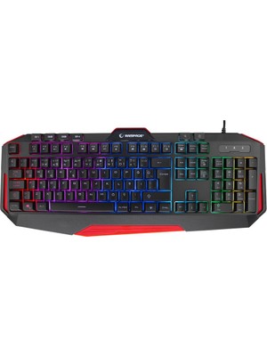 Rampage Kb-Rx7 Alpor Pro Siyah USB Rgb Aydınlatmalı Q Gaming Oyuncu Klavyesi