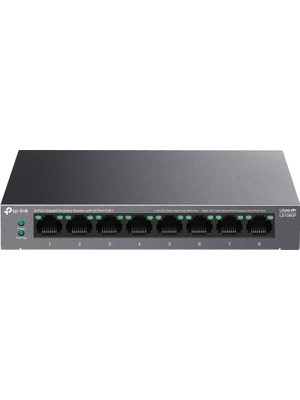 Tp-Link LS108GP 8 Port 10/100/1000 Poe 62W Yönetilemez Switch