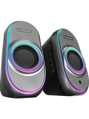Rampage Rms-X3 2.0 6W Bluetooth Siyah Multimedia Rgb USB Speaker