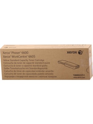 Xerox 106R02251 Phaser 6600-6605 Standart Kapasite Yellow Sarı Toner
