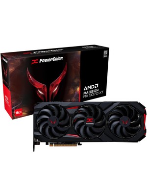 Powercolor Red Devil Radeon RX9070XT 16G-E-OC Gddr6 256BIT Gaming (Oyuncu) Ekran Kartı