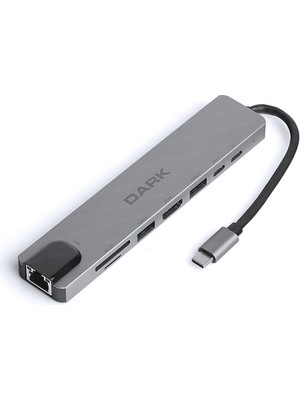Dark DK-AC-U31X40 Type-C To Hdmı/usb/ethernet Çevirici Hub