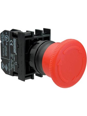 Emas B200E Buton Acil Stop Mantar 40MM Kırmızı 1nk