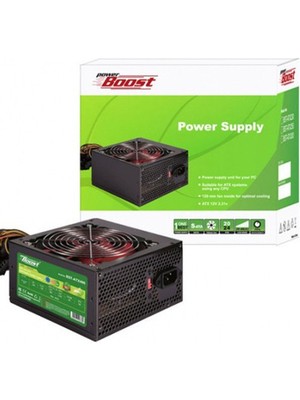 Powerboost BST-ATX350R 350W Ppfc 12CM Kırmızı Fanlı Atx Psu Retail Box