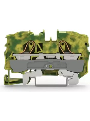 Wago 2010-1207 10 mm 2 Iletkenli Sarı-Yeşil Topraklama Klemensi