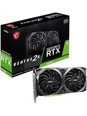 Msı Rtx 3050 Ventus 2x Xs 8g Oc 8gb Geforce RTX3050 Gddr6 128BIT HDMI Dvı/dp 16X Ekran Kartı