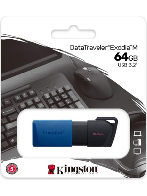 64GB Usb3.2 DTXM/64GB Exodia M Kıngston