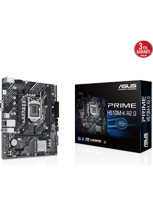 Asus Prıme H510M-K Ddr4 3200MHZOC) M.2 Matx 1200P