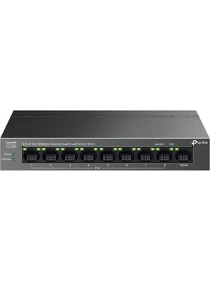 Tp-Lınk 8port LS109P 10/100 1-Uplınk 63W Full Poe Yönetilemez Swıtch