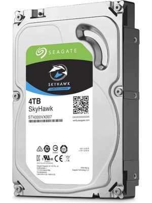 Seagate Skyhawk 4 Tb 256MB 5400RPM  Sata3.0 7/24 Dvr,nvr Için Güvenlik HDD