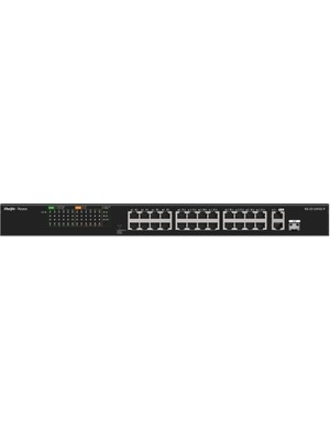 Ruıjıe Reyee RG-ES126FGS-LP 24 Port 10/100 24 Port Poe 2 Port Uplınk + 1 Sfp 180 Watt Yonetılemez Rack Mount Swıtch