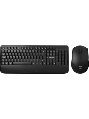 Belirtilmemiş Everest KM-6176 Offıcal Siyah Kablosuz Combo Q Multimedia Klavye + Mouse Set Boyutlu ve Kullanışlı